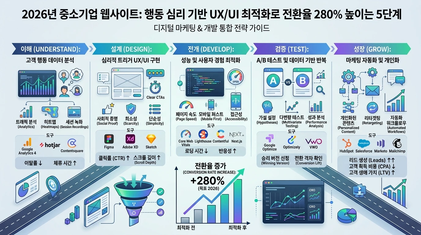 웹사이트 리뉴얼과 AI 검색 최적화를 동시에 잡는 중소기업 하이브리드 개편 전략 6단계 대표 이미지