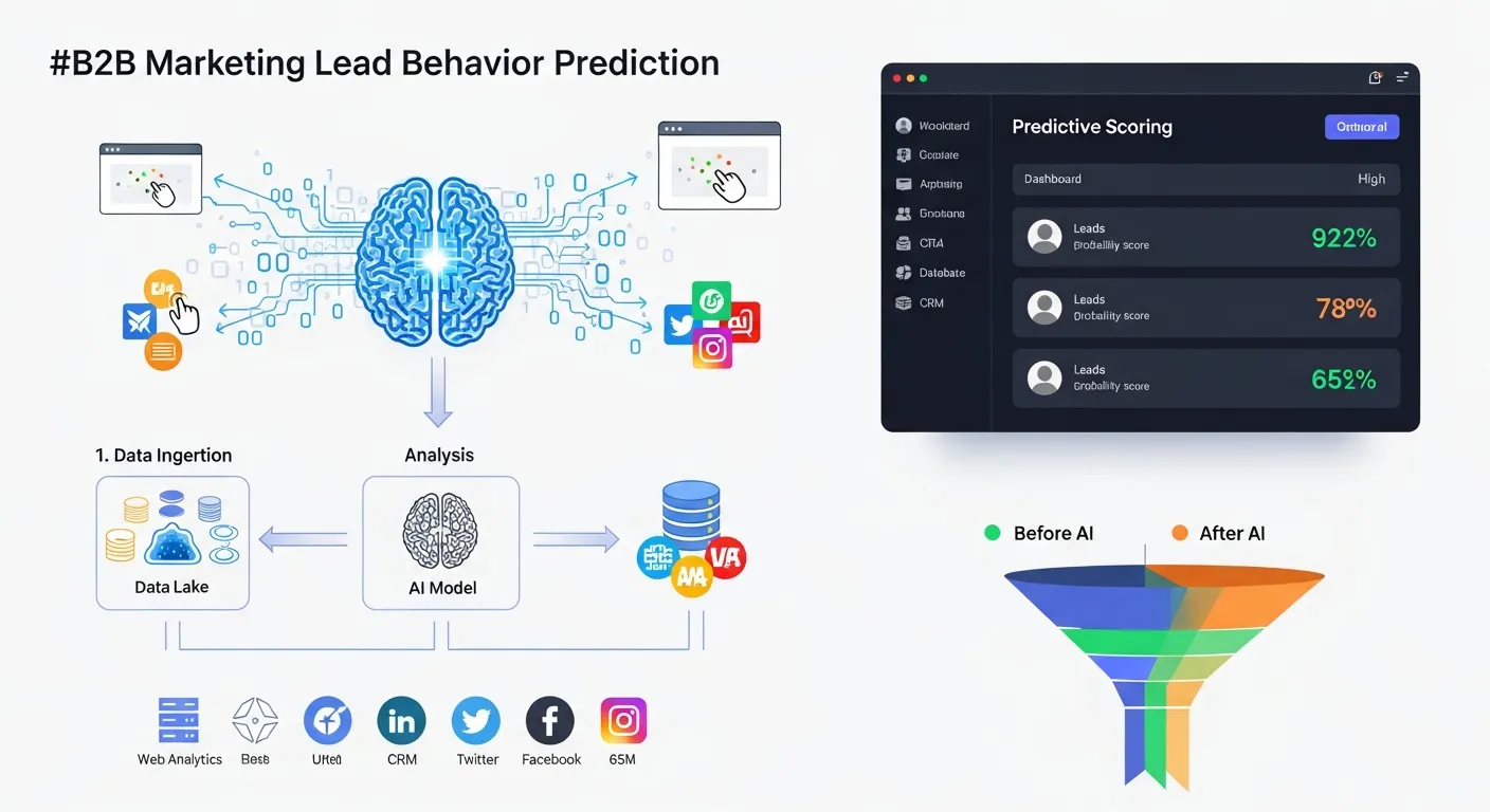섹션 1: AI 기반 잠재 고객 행동 예측 모델 구축 - B2B Marketing 실전 전략