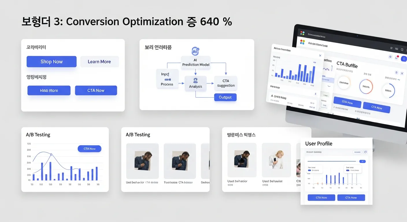 섹션 5: 랜딩페이지 디자인, AI 기반 '시선 추적'으로 핵심 요소 노출 750% 증가시키는 레이아웃 - Conversion Optimization 실전 전략