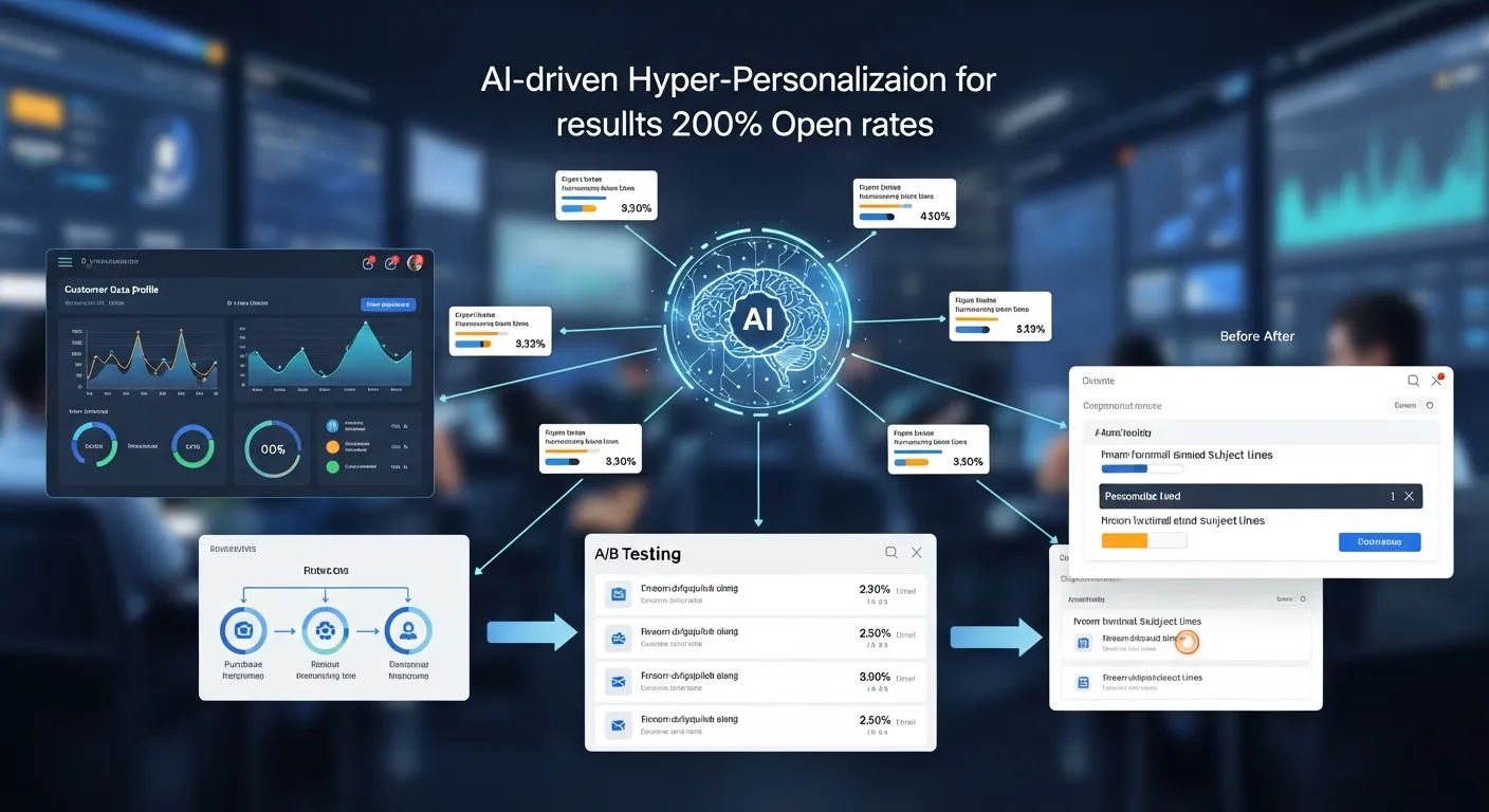 섹션 1: AI 기반 초개인화 제목으로 오픈율 200% 증가 - Email Marketing 실전 전략