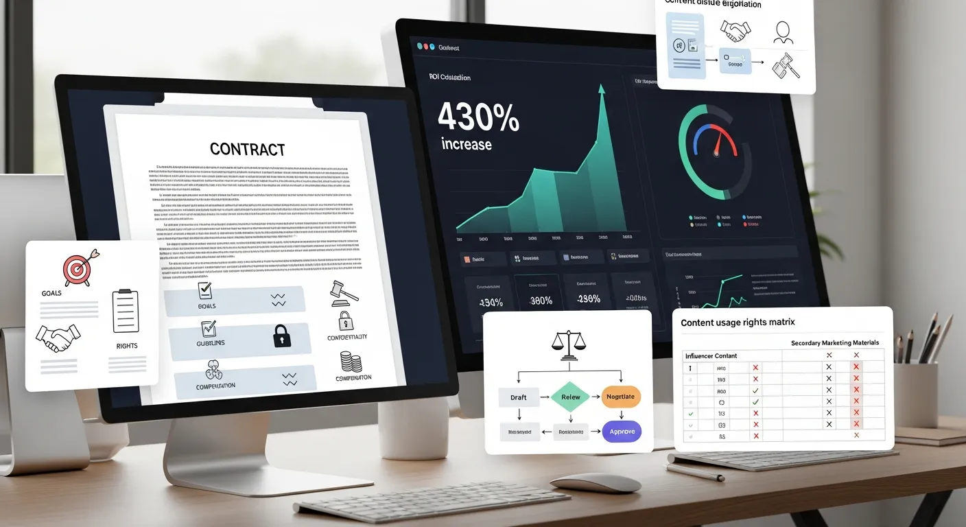 섹션 1: 투명한 계약서 작성: 법적 분쟁 제로화 및 ROI 예측 정확도 430% 향상 - Influencer Marketing 실전 전략