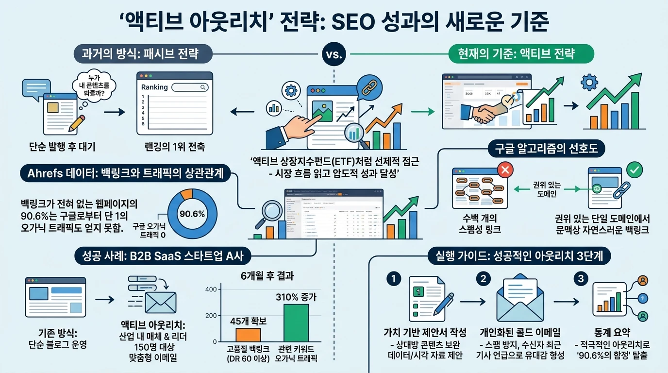 섹션 1: 패시브를 넘어선 '액티브 아웃리치' 전략 - SEO 실전 전략