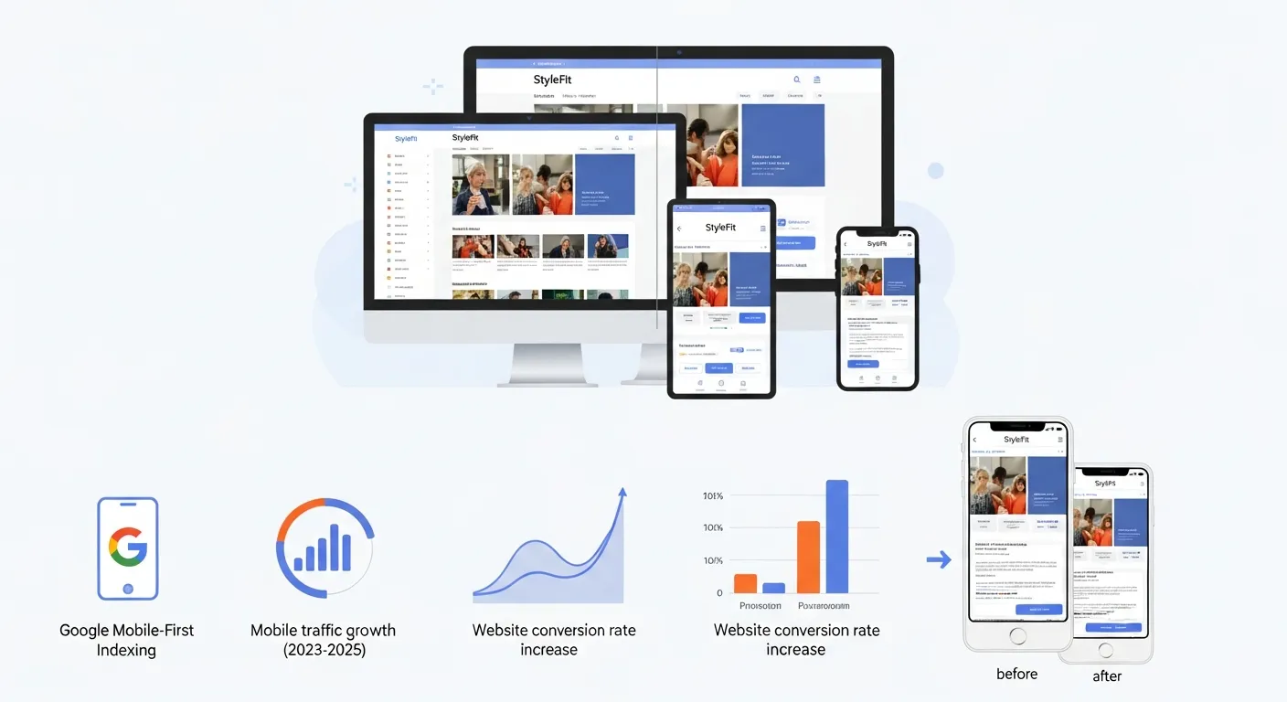 섹션 1: 반응형 웹사이트, 왜 지금 필수인가? - Web Design & Development 실전 전략