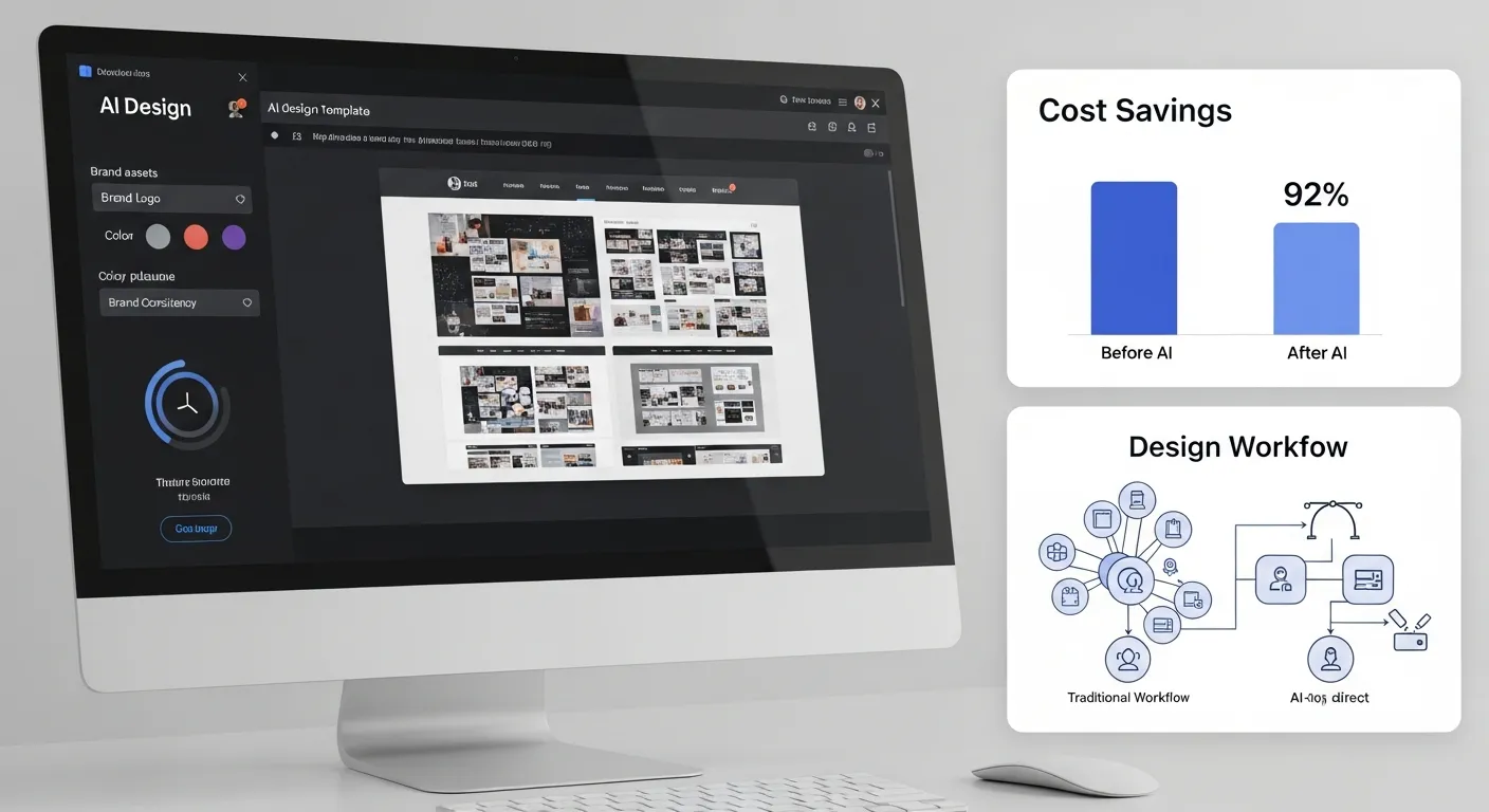 섹션 1: AI 디자인 자동화: 92% 디자인 비용 절감과 브랜드 일관성 확보 - Web Design & Development 실전 전략
