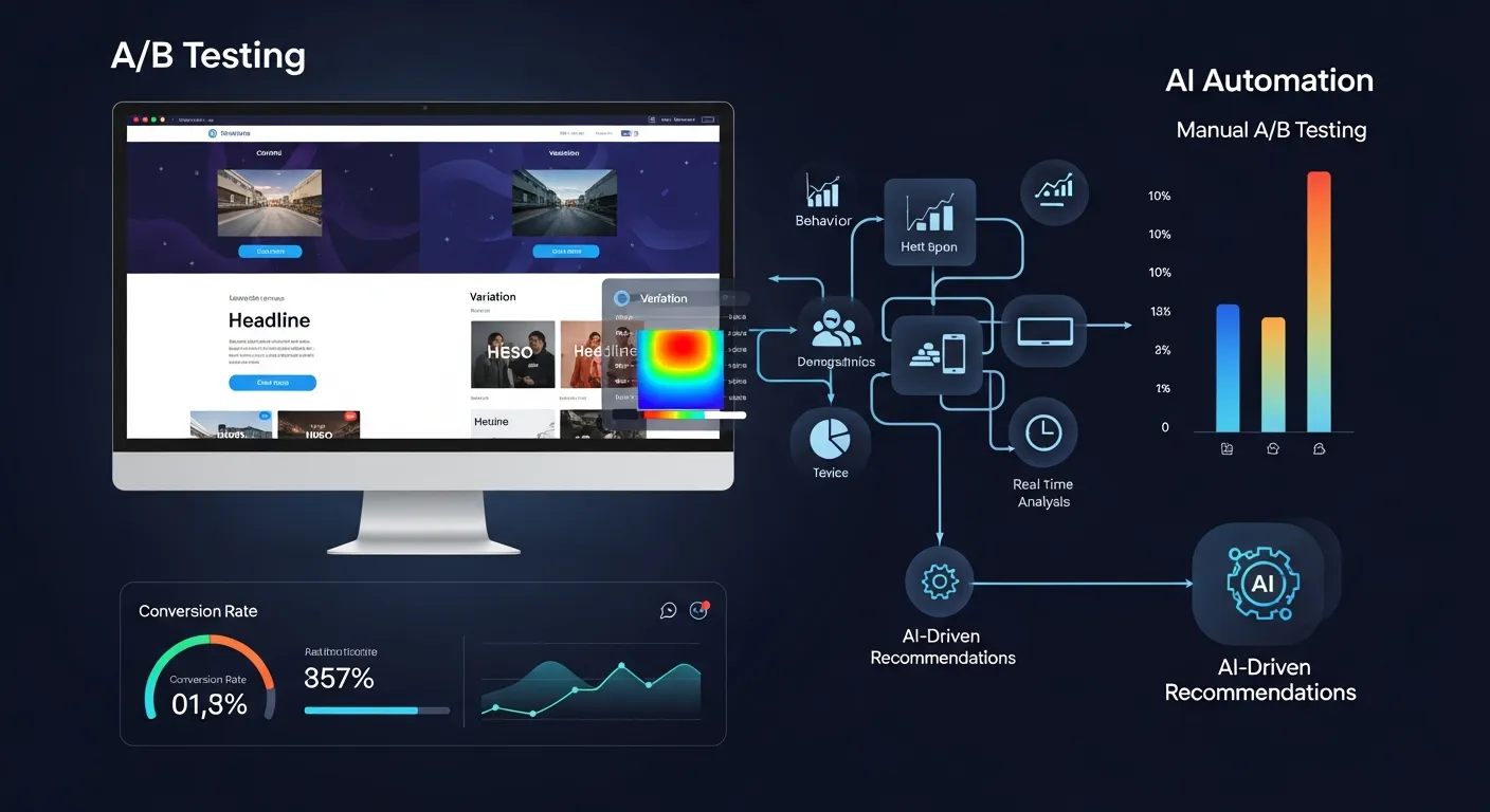 섹션 1: 랜딩페이지 A/B 테스트, 왜 AI 자동화가 필수인가? - Web Design & Development 실전 전략