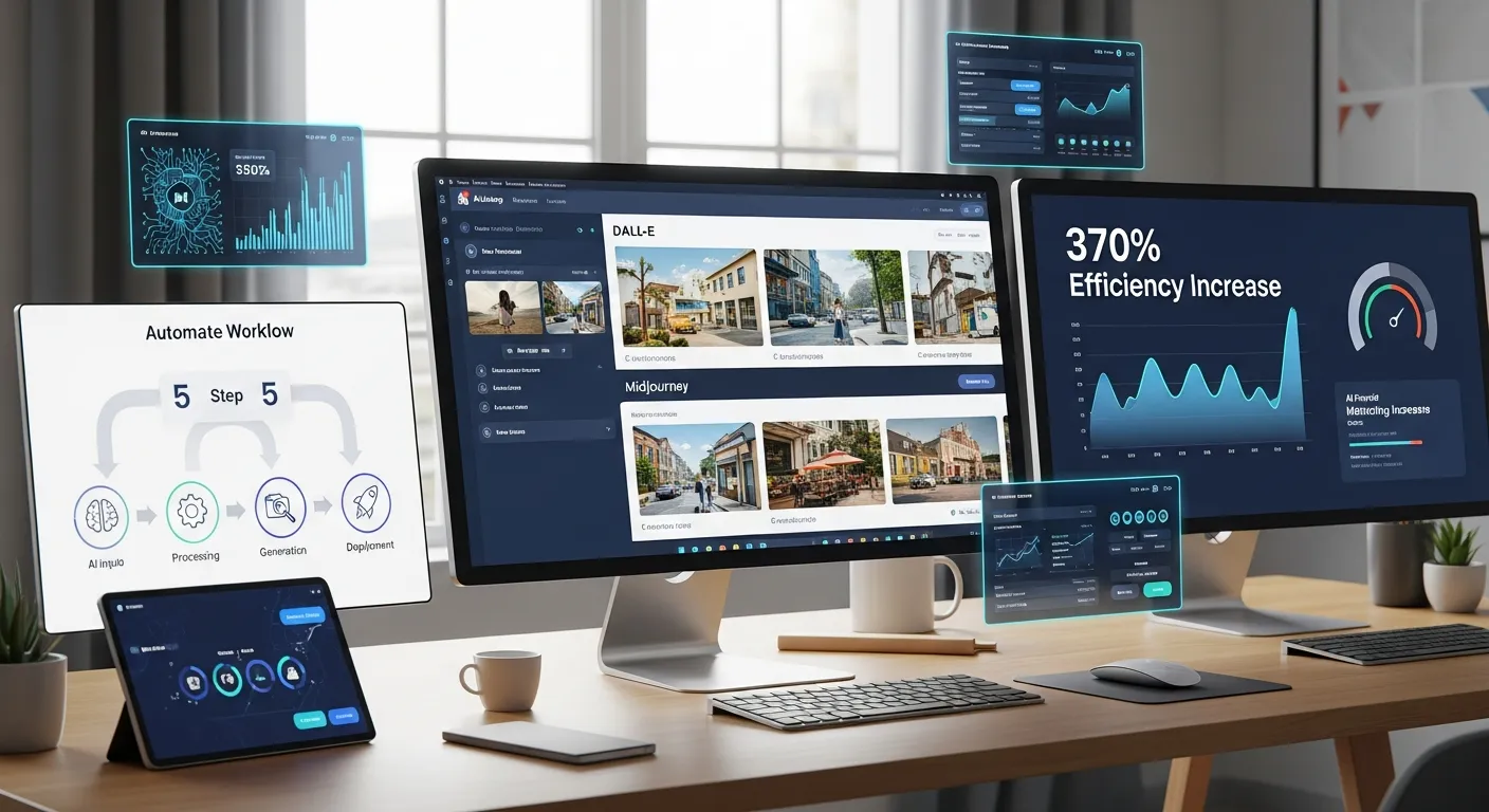 2025 중소기업 AI 이미지 생성: 370% 효율 향상! 5단계 초자동화 전략 (생성형 AI 마케팅) - AI Marketing 마케팅 가이드