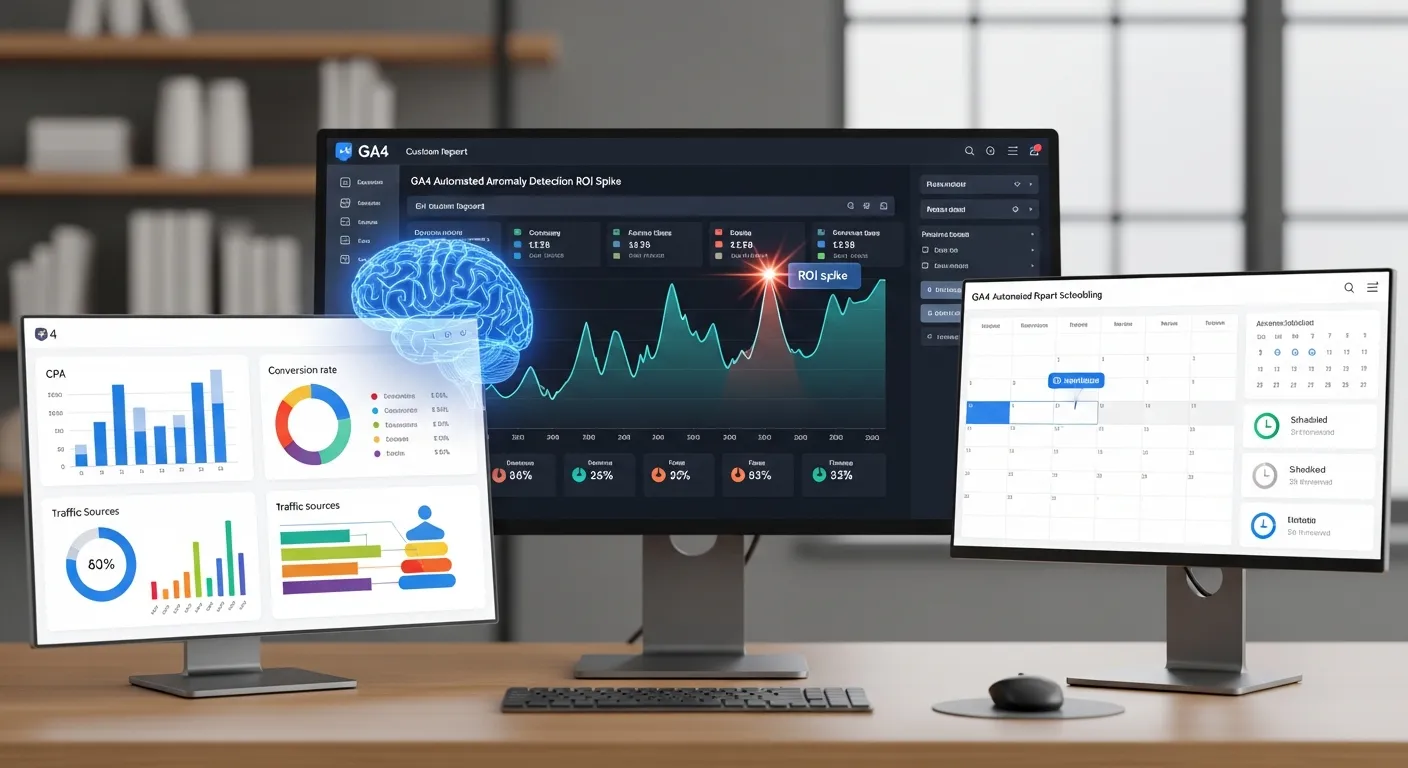 2025 GA4 맞춤 보고서 자동화: 'AI 기반 이상 탐지'로 마케팅 ROI 530% 폭발! 5단계 초효율 전략 - Analytics 마케팅 가이드