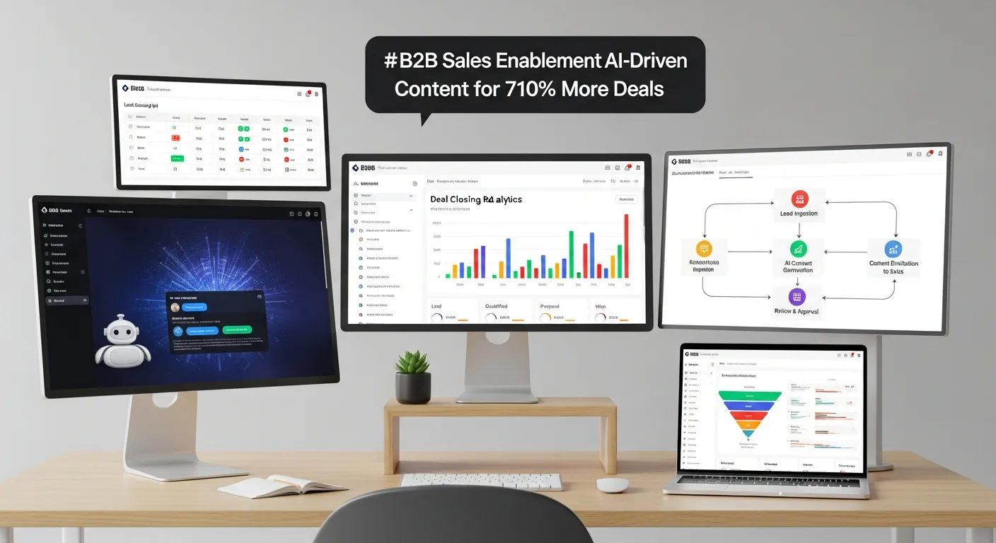 2026 B2B 세일즈 인에이블먼트: AI 기반 콘텐츠 자동 생성으로 계약 성공률 710% 폭발! 5단계 맞춤 전략 - B2B Marketing 마케팅 가이드