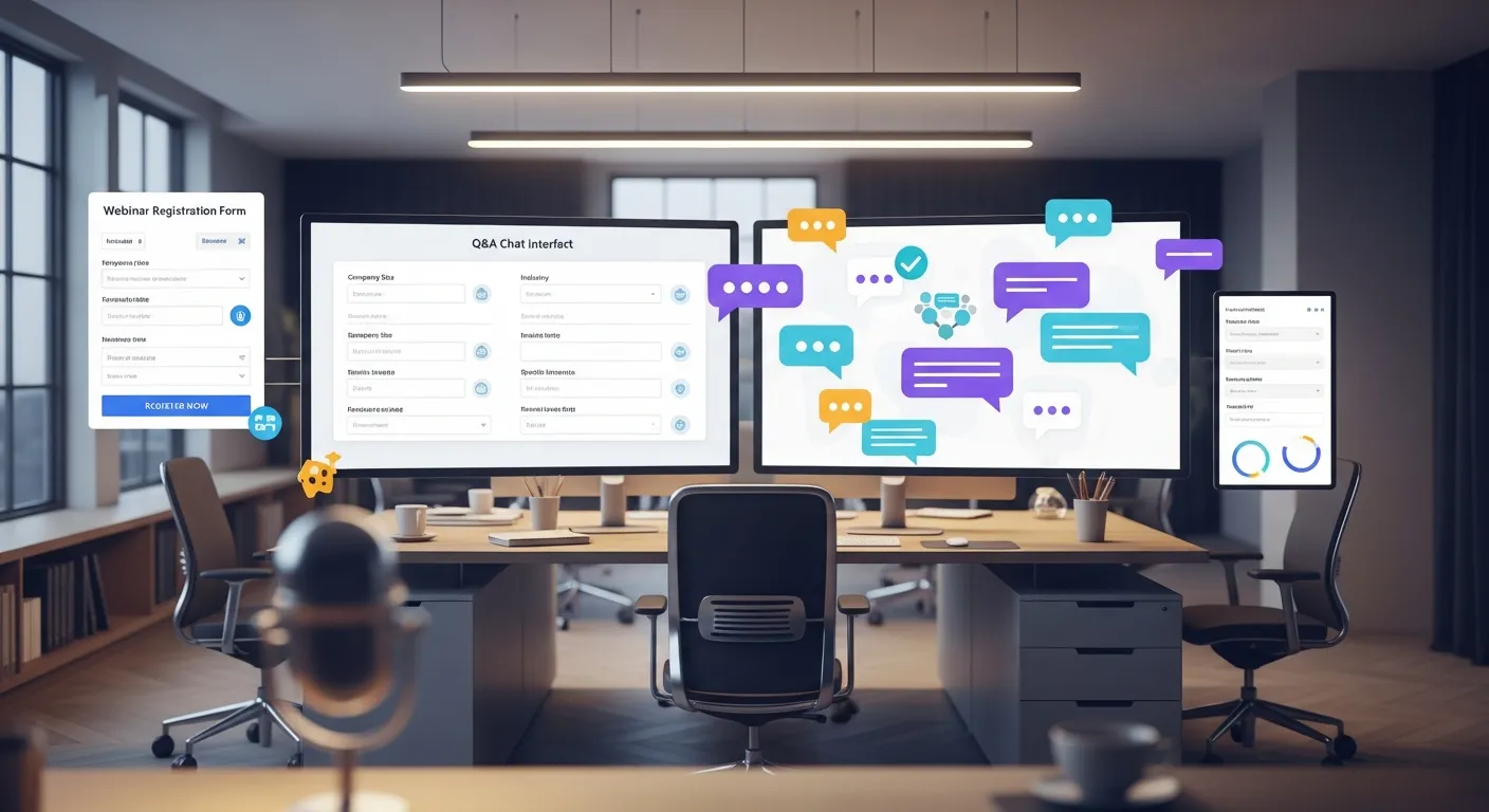 2029 B2B 웨비나 마케팅: '초개인화 Q&A' 전략으로 리드 확보 870% 폭발! 5단계 참여 유도 비법 - B2B Marketing 마케팅 가이드