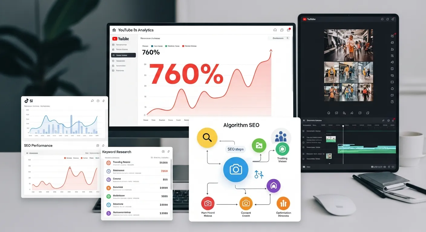 2025 중소기업, '숏폼 비디오 SEO' 전략으로 유튜브 조회수 760% 폭발! 5단계 알고리즘 해킹 로드맵 - Content Marketing 마케팅 가이드