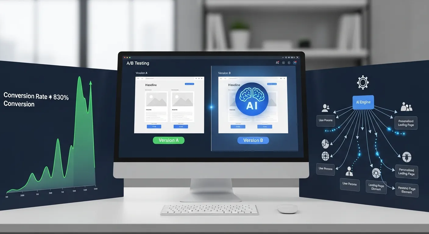 2025 중소기업 랜딩페이지, A/B 테스트 자동화로 전환율 830% 폭발! AI 기반 5단계 초개인화 전략 - Conversion Optimization 마케팅 가이드
