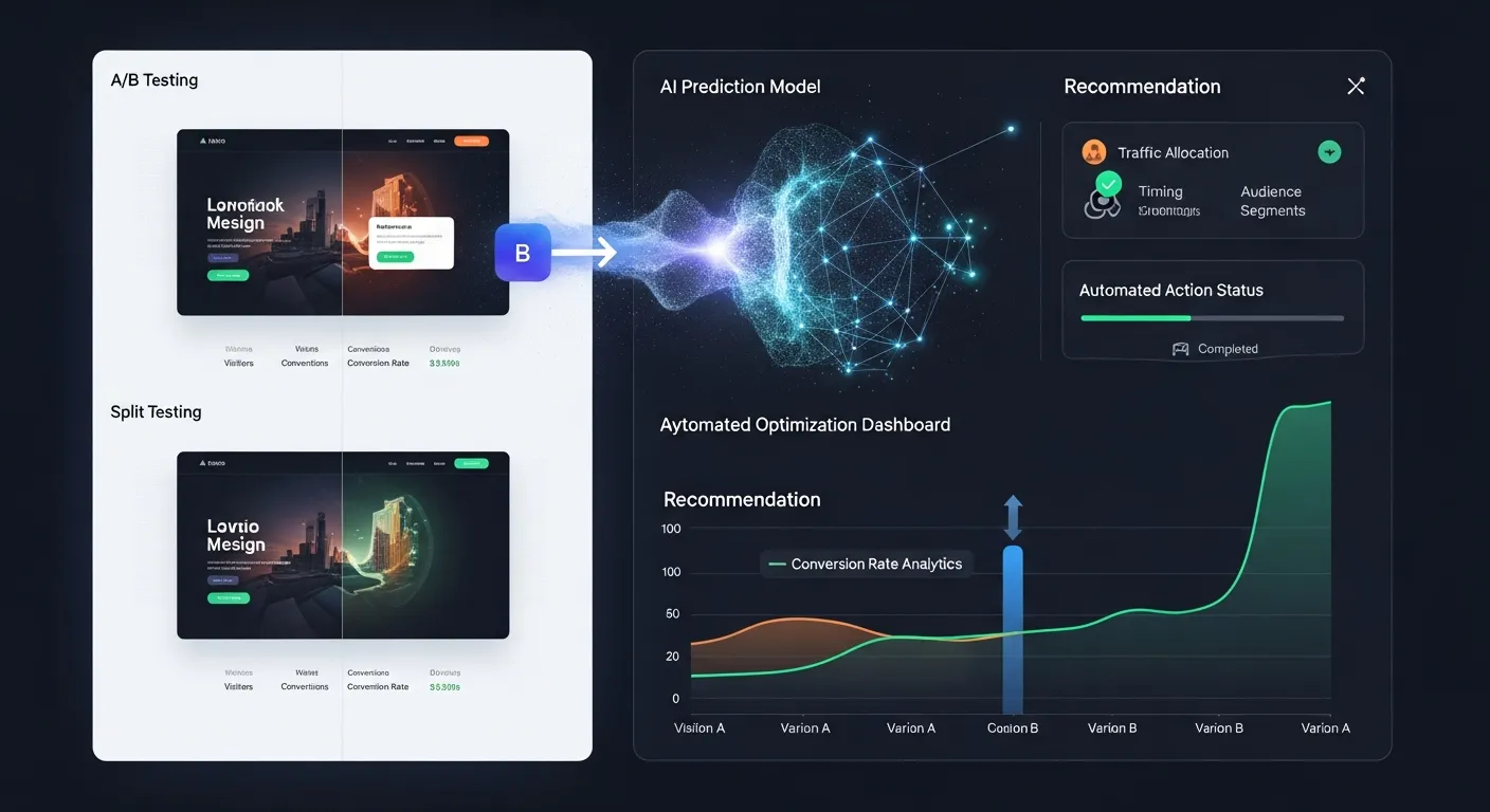 2025 A/B 테스팅: 'AI 예측 & 자동 최적화'로 전환율 830% 폭발! 5단계 초정밀 가설 검증 전략 - Conversion Optimization 마케팅 가이드