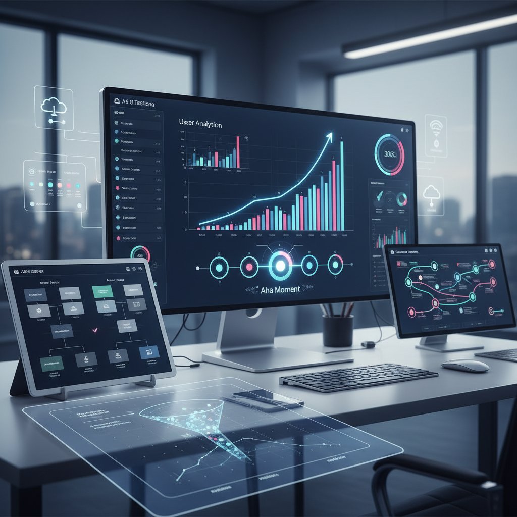 2025 중소기업, 'Aha Moment' 데이터 분석으로 고객 활성률 980% 폭발! 5단계 온보딩 최적화 전략 - Growth Hacking 마케팅 가이드