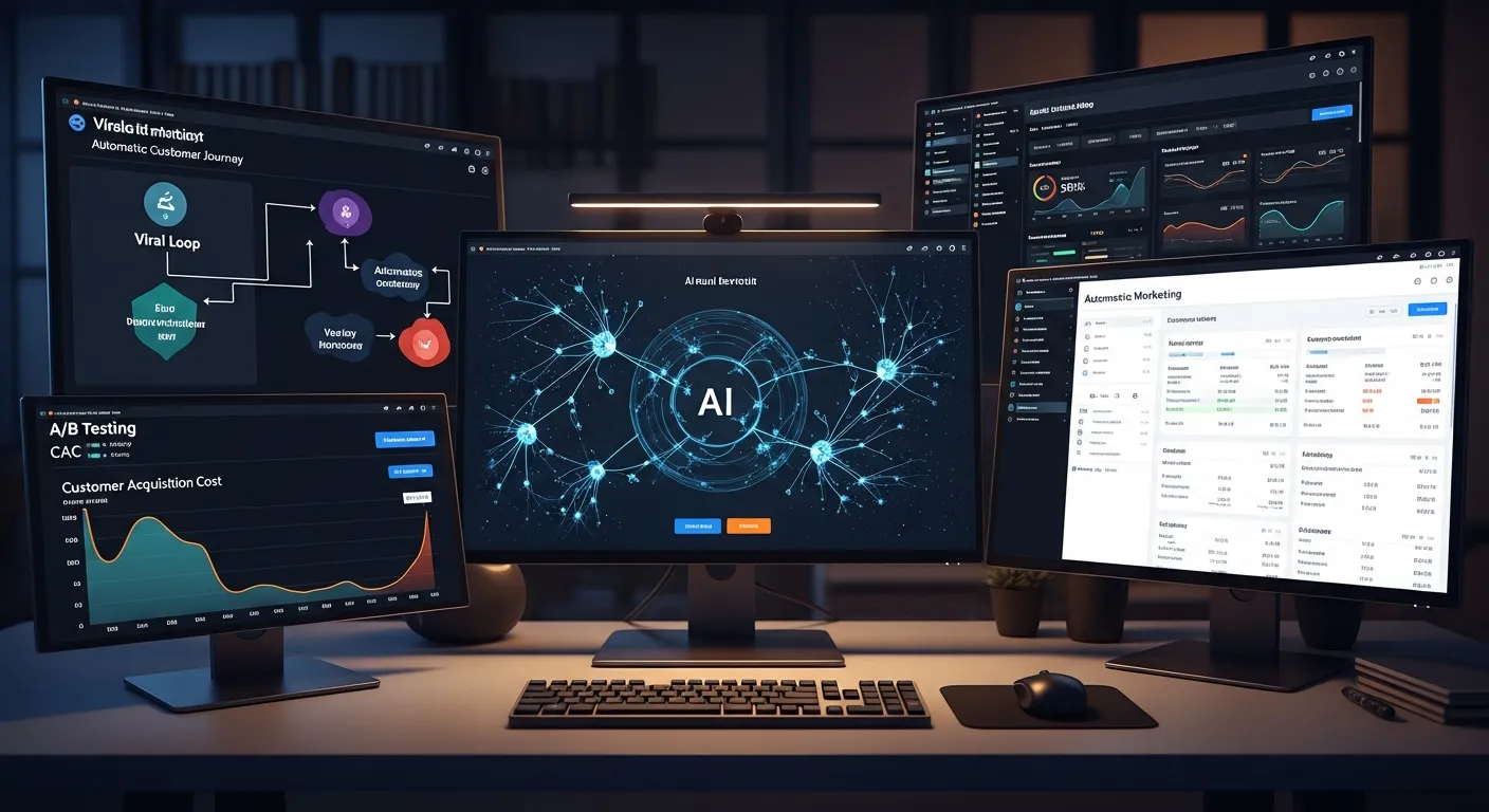 2025 중소기업, 바이럴 루프 자동화로 고객 획득 450% 폭발! 5단계 AI 성장 전략 - Growth Hacking 마케팅 가이드