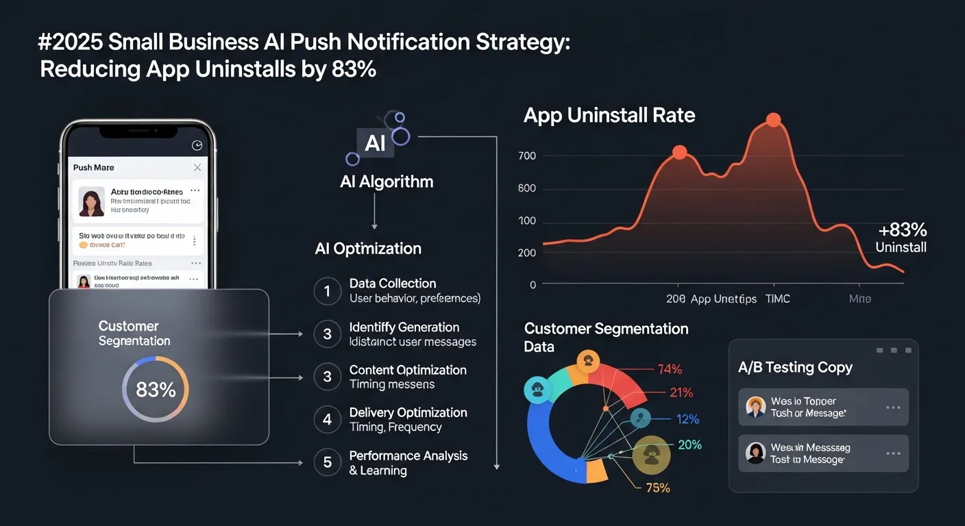 2025 중소기업, '초개인화 푸시 알림'으로 앱 삭제율 83% 감소! 5단계 AI 자동 최적화 전략 - Mobile Marketing 마케팅 가이드