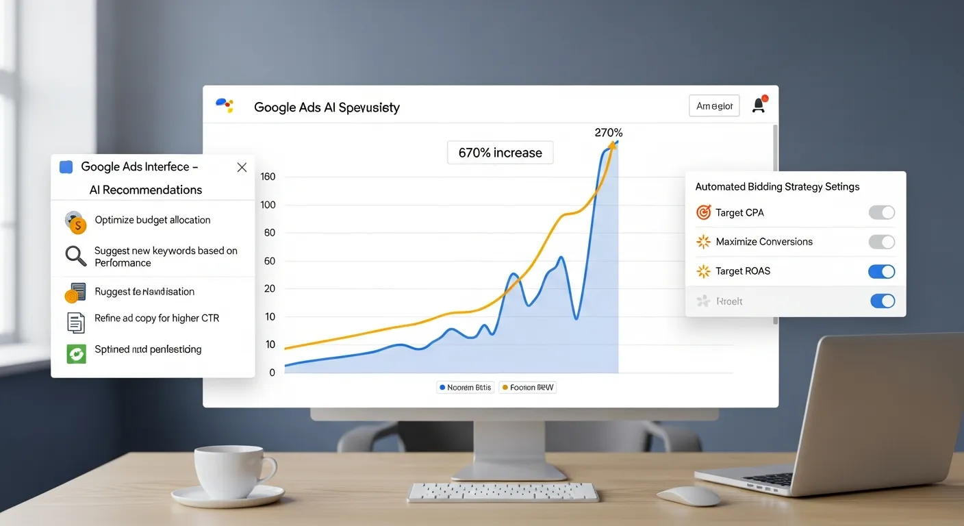 2025 중소기업 구글 애즈, 'AI 캠페인 자동 최적화'로 전환율 680% 폭발! 5단계 초격차 전략 - Performance Marketing 마케팅 가이드