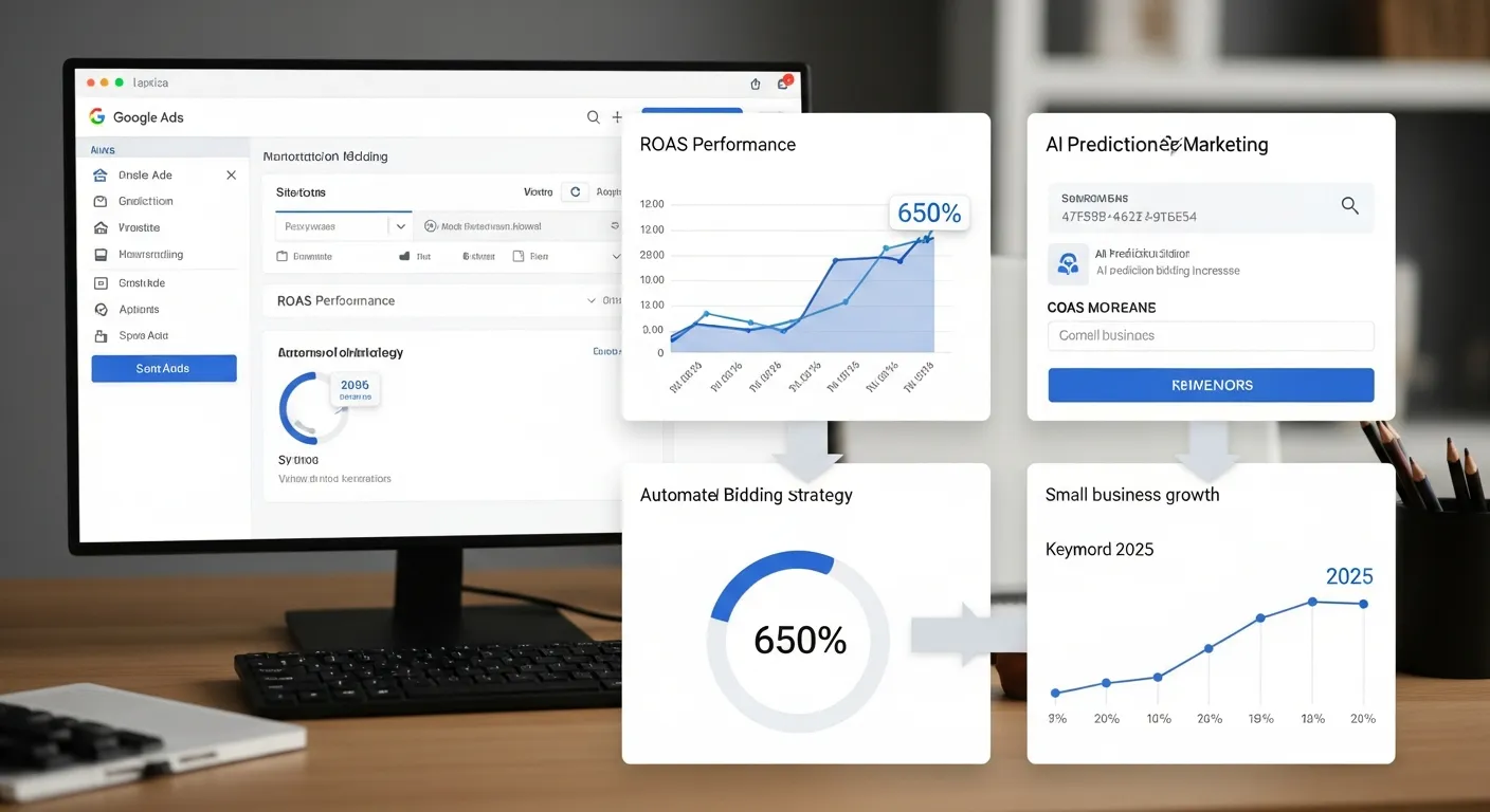 2025 구글 애즈: 'AI 예측 입찰'로 중소기업 ROAS 650% 폭발! 5단계 초자동화 전략 - Performance Marketing 마케팅 가이드