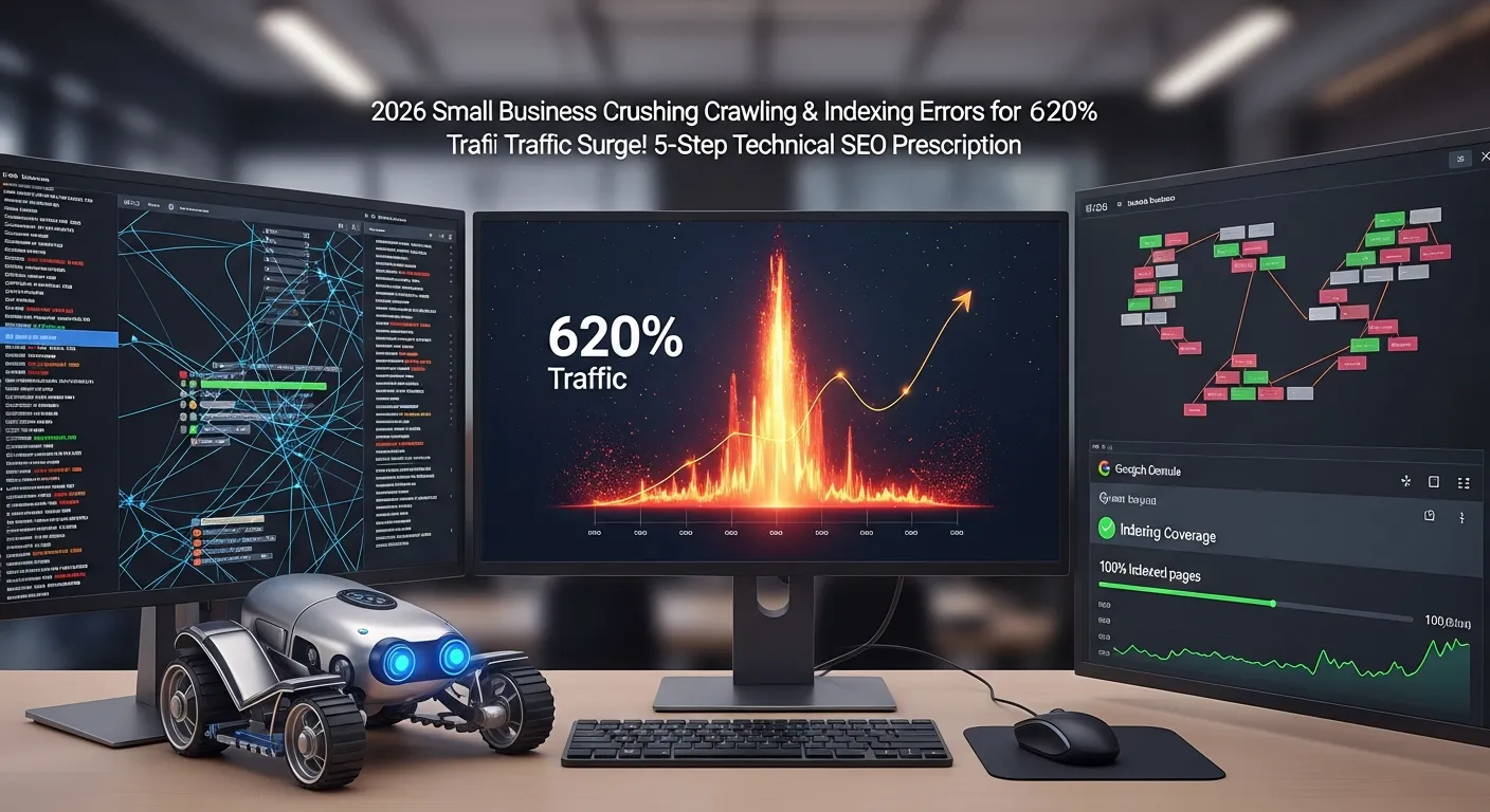 2026 중소기업, 크롤링 & 인덱싱 오류 해결로 웹사이트 트래픽 620% 폭발! 5단계 기술 SEO 처방전 - SEO 마케팅 가이드
