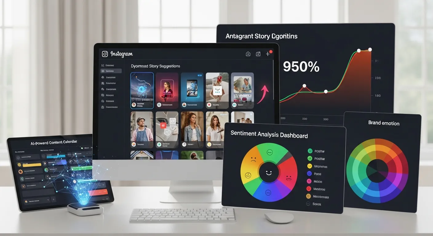 2025 중소기업 인스타그램: 'AI 자동 스토리텔링'으로 도달 950% 폭발! 5단계 감성 브랜딩 전략 - SNS Marketing 마케팅 가이드