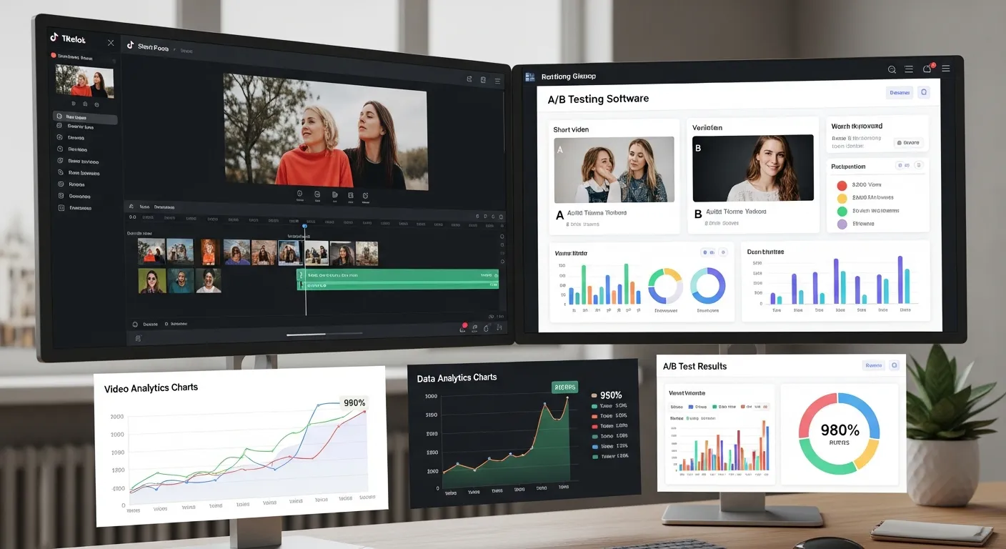 2025 중소기업, 숏폼 영상 '데이터 기반 A/B 테스트'로 조회수 980% 폭발! 5단계 초자동화 제작 팁 - Video Marketing 마케팅 가이드