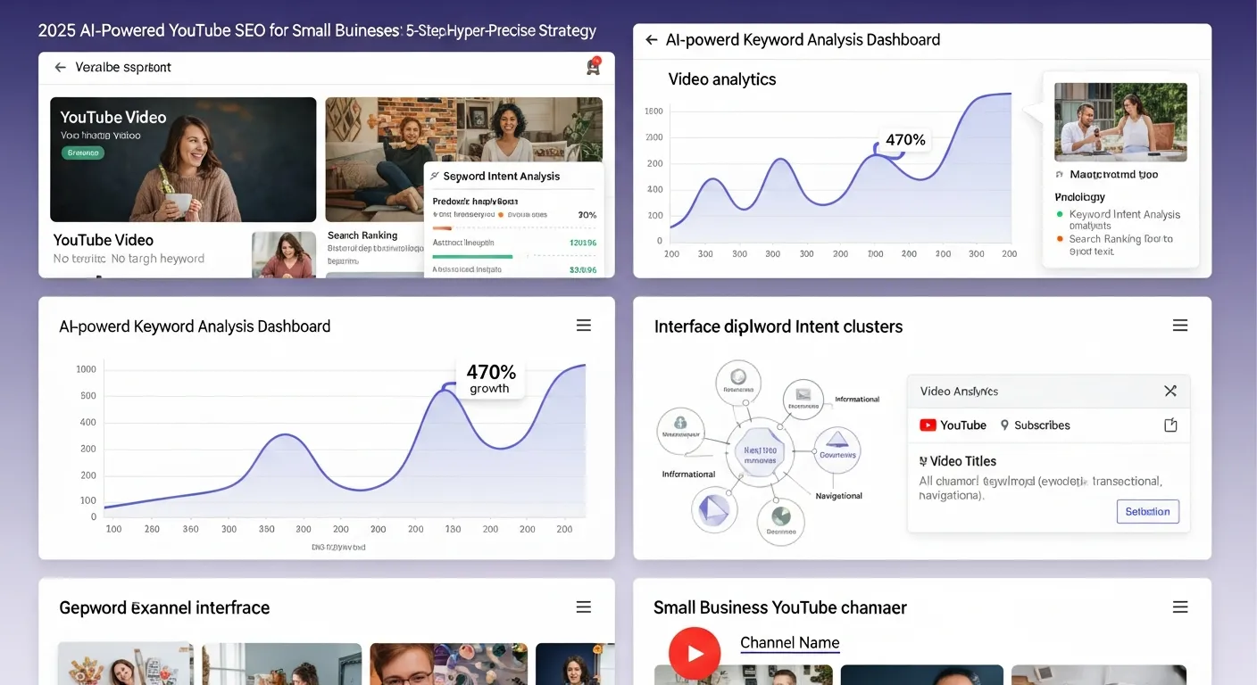 2025 중소기업 유튜브 SEO: AI 기반 '키워드 의도 분석'으로 검색 순위 470% 폭발! 5단계 초정밀 전략 - Video Marketing 마케팅 가이드