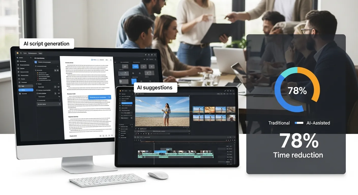 2025 중소기업, 'AI 자동 스크립트 생성'으로 영상 제작 시간 78% 단축! 5단계 초효율 제작 팁 - Video Marketing 마케팅 가이드