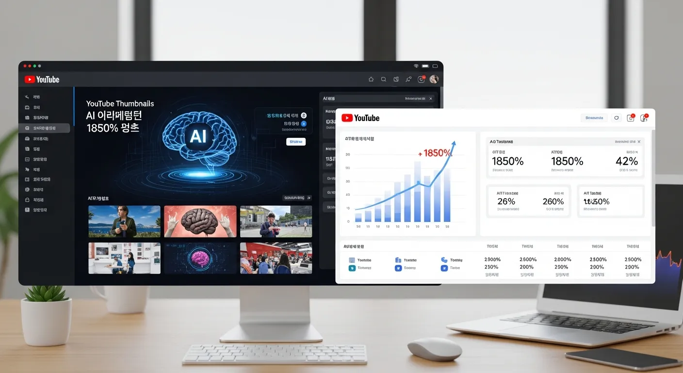 2028년 유튜브 썸네일 최적화: AI 기반 '클릭률 1850% 폭발' 5단계 초개인화 전략 - Video Marketing 마케팅 가이드