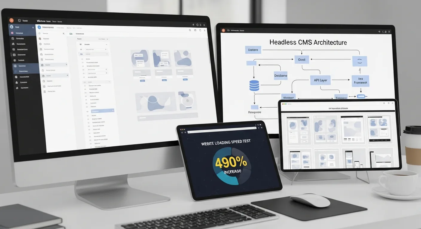 2025 중소기업 워드프레스, '헤드리스 CMS' 로딩 속도 490% 폭발! 5단계 UX 혁신 전략 - Web Design & Development 마케팅 가이드