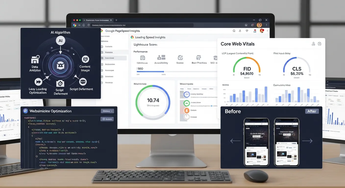 2025 중소기업 웹사이트, Core Web Vitals 370% 개선! AI 기반 5단계 로딩 속도 & UX 극대화 전략 - Web Design & Development 마케팅 가이드