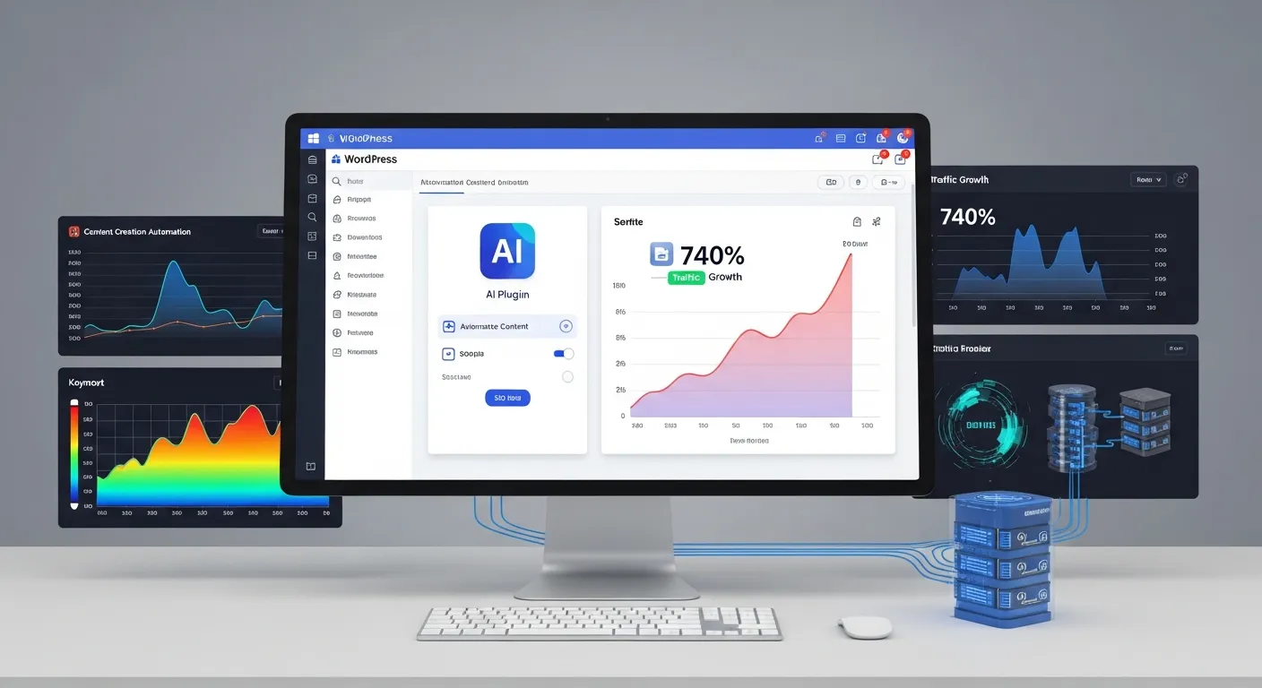 2026 워드프레스 웹사이트, AI 기반 '콘텐츠 SEO 자동화'로 트래픽 740% 폭발! 5단계 성장 로드맵 - Web Design & Development 마케팅 가이드
