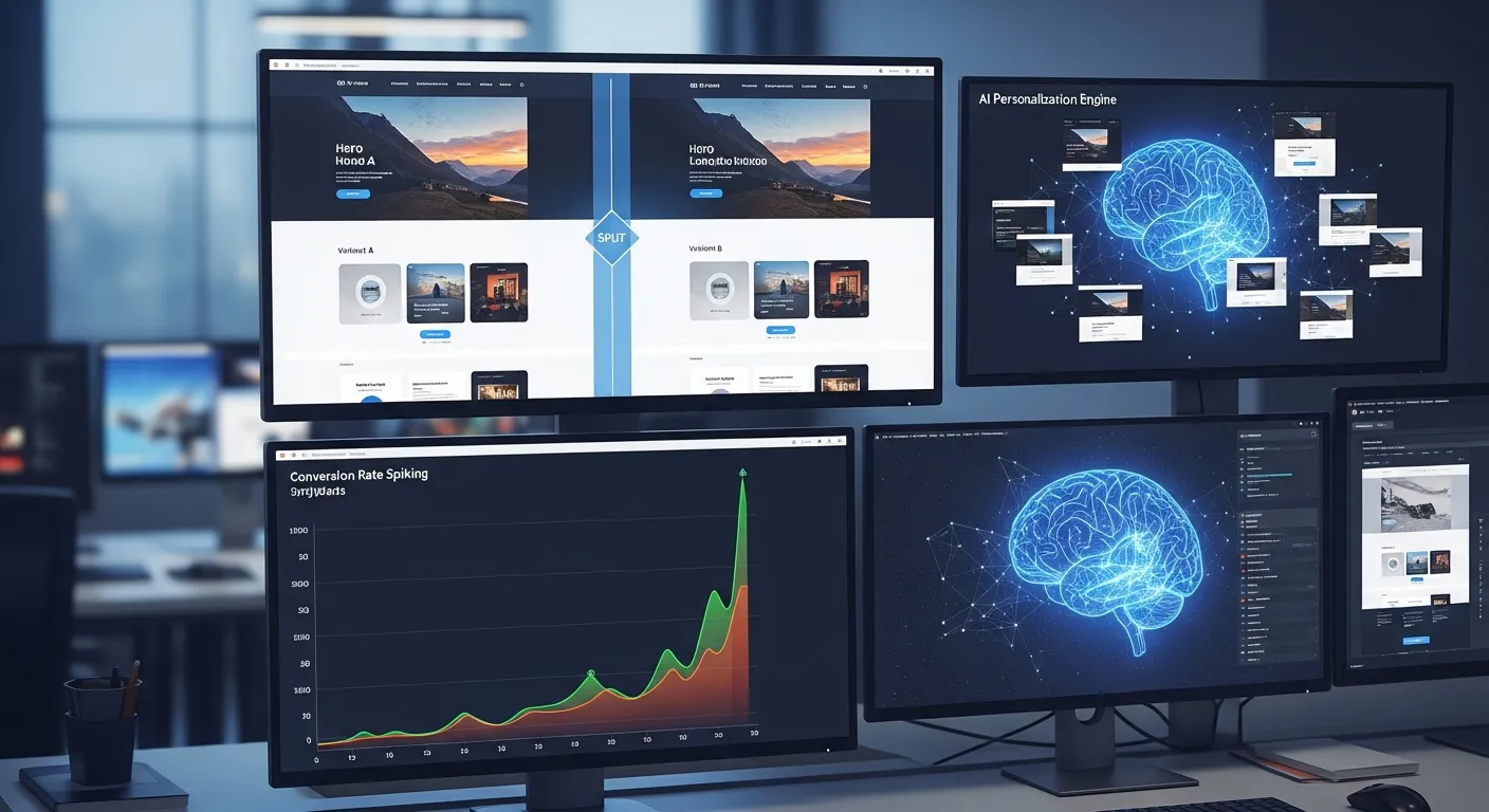 2025 랜딩페이지 A/B 테스트 자동화: AI 개인화 엔진으로 전환율 840% 폭발! 5단계 초자동화 전략 - Web Design & Development 마케팅 가이드
